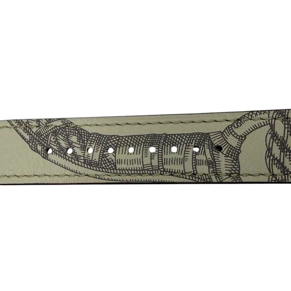 Apple‎ Hermès Tour Watch Band Leather Rope Print Stainless Steel Excellent